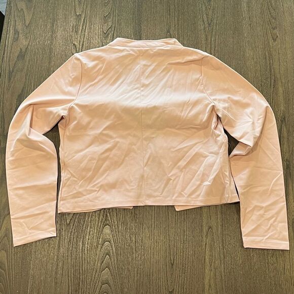 NWOT Guess Womens Light Pink Open Front Blazer Cropped Length - Size L - Picture 5 of 7